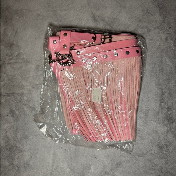 Pink fringe belt harness - Picture 2 of 6
